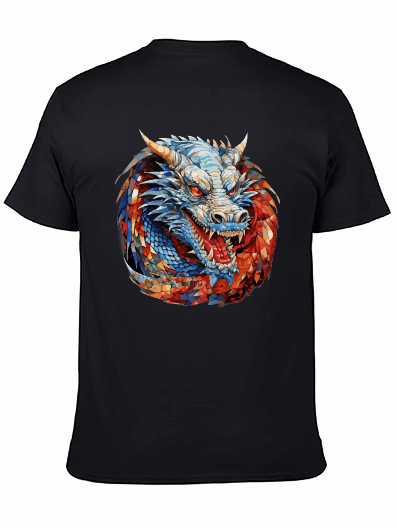 Dragon Graphic Black T-Shirt - Fierce & Bold Style