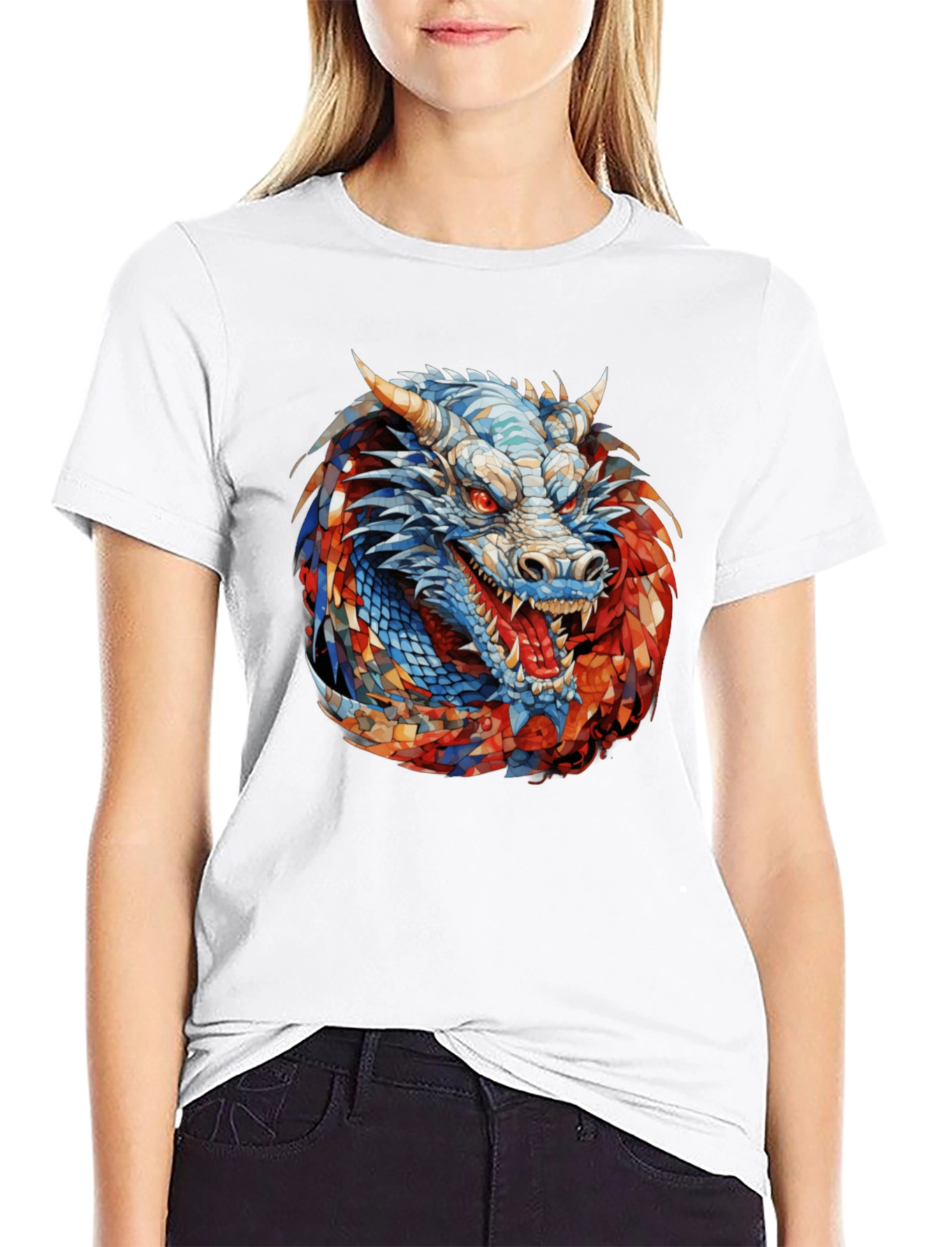 Dragon Graphic Black T-Shirt - Fierce & Bold Style