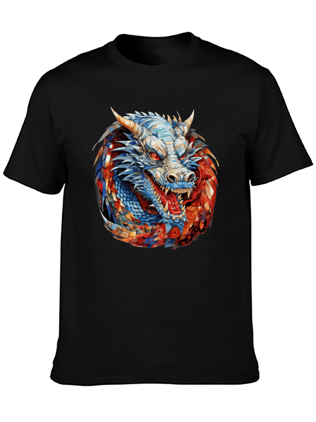 Dragon Graphic Black T-Shirt - Fierce & Bold Style