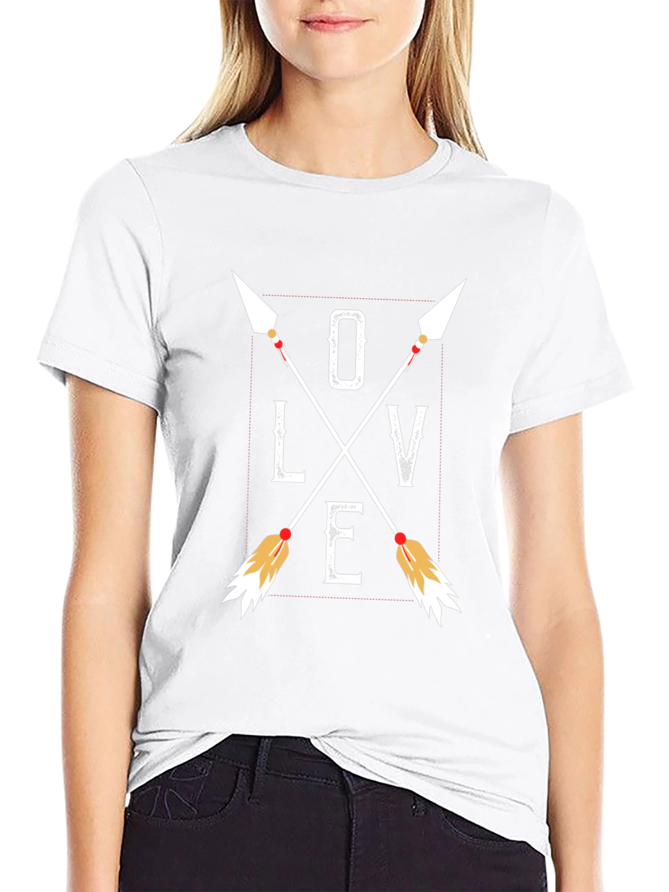 Love Arrows Graphic Tee - Black