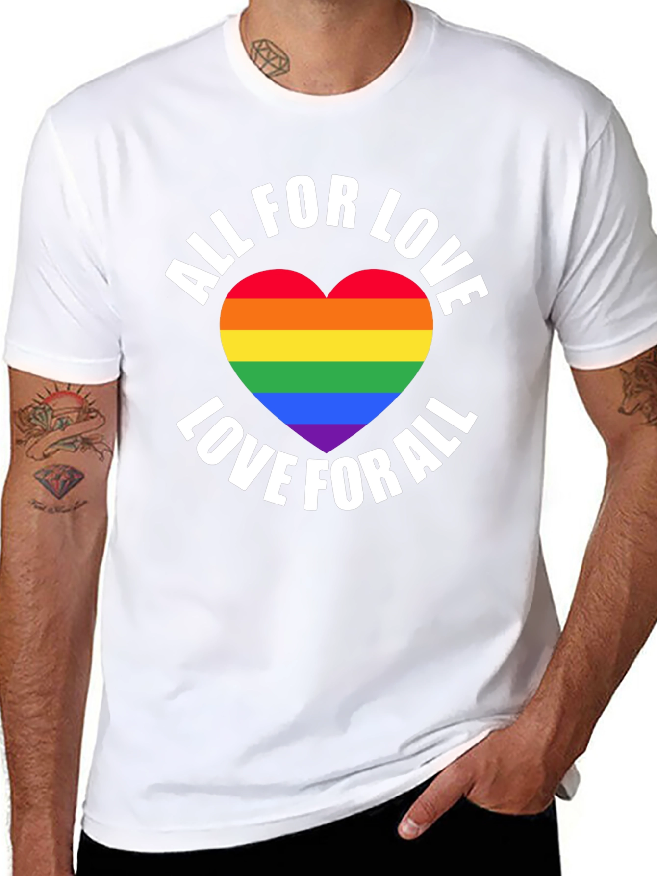 All For Love LGBT Pride T-Shirt