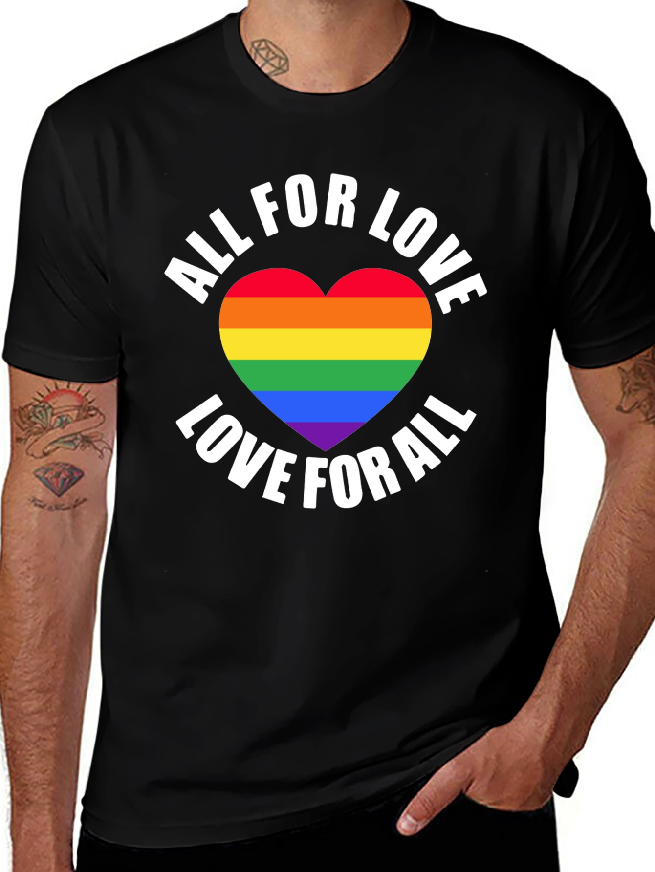 All For Love LGBT Pride T-Shirt