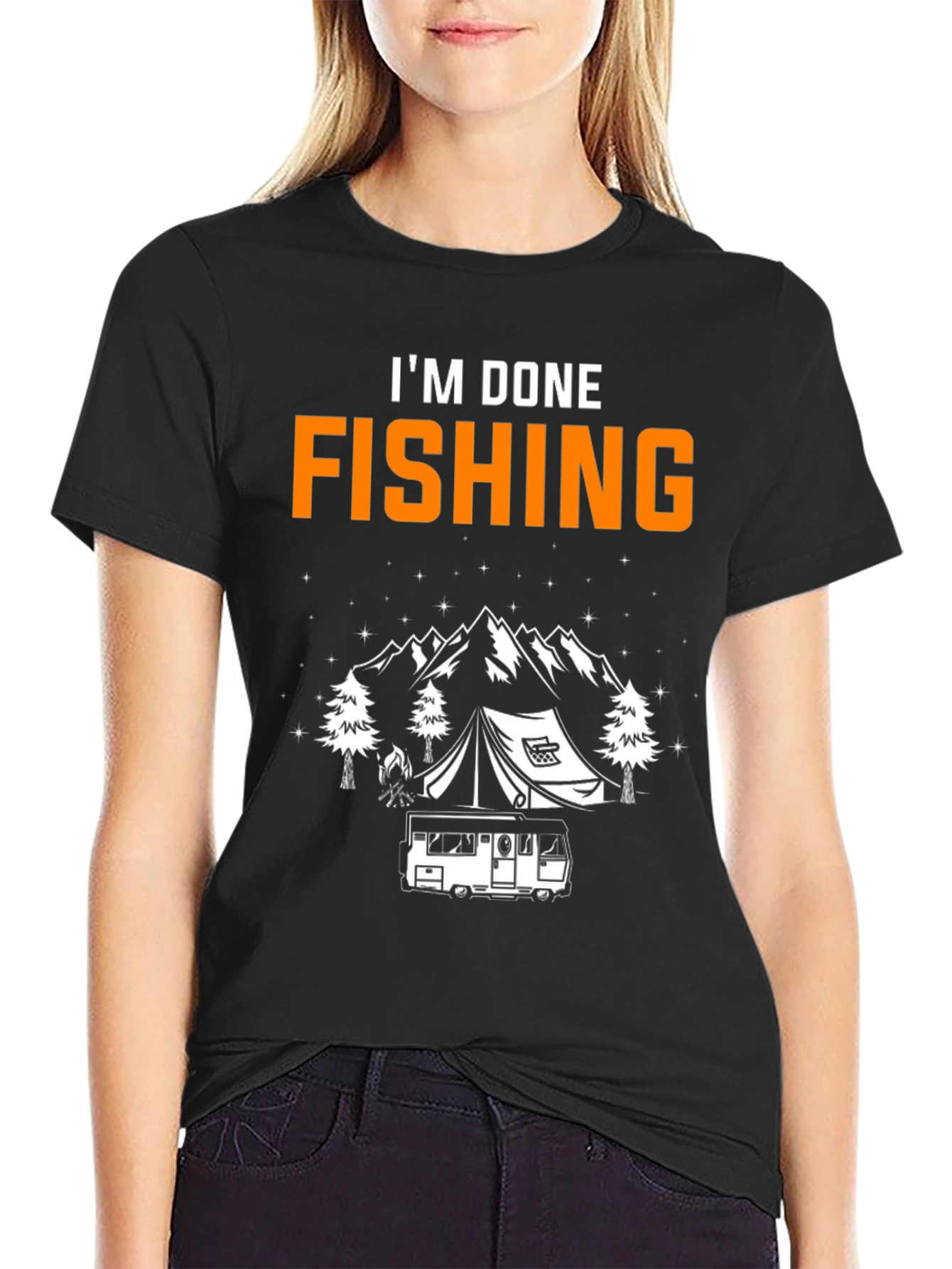 Im Done Fishing Camping T-Shirt