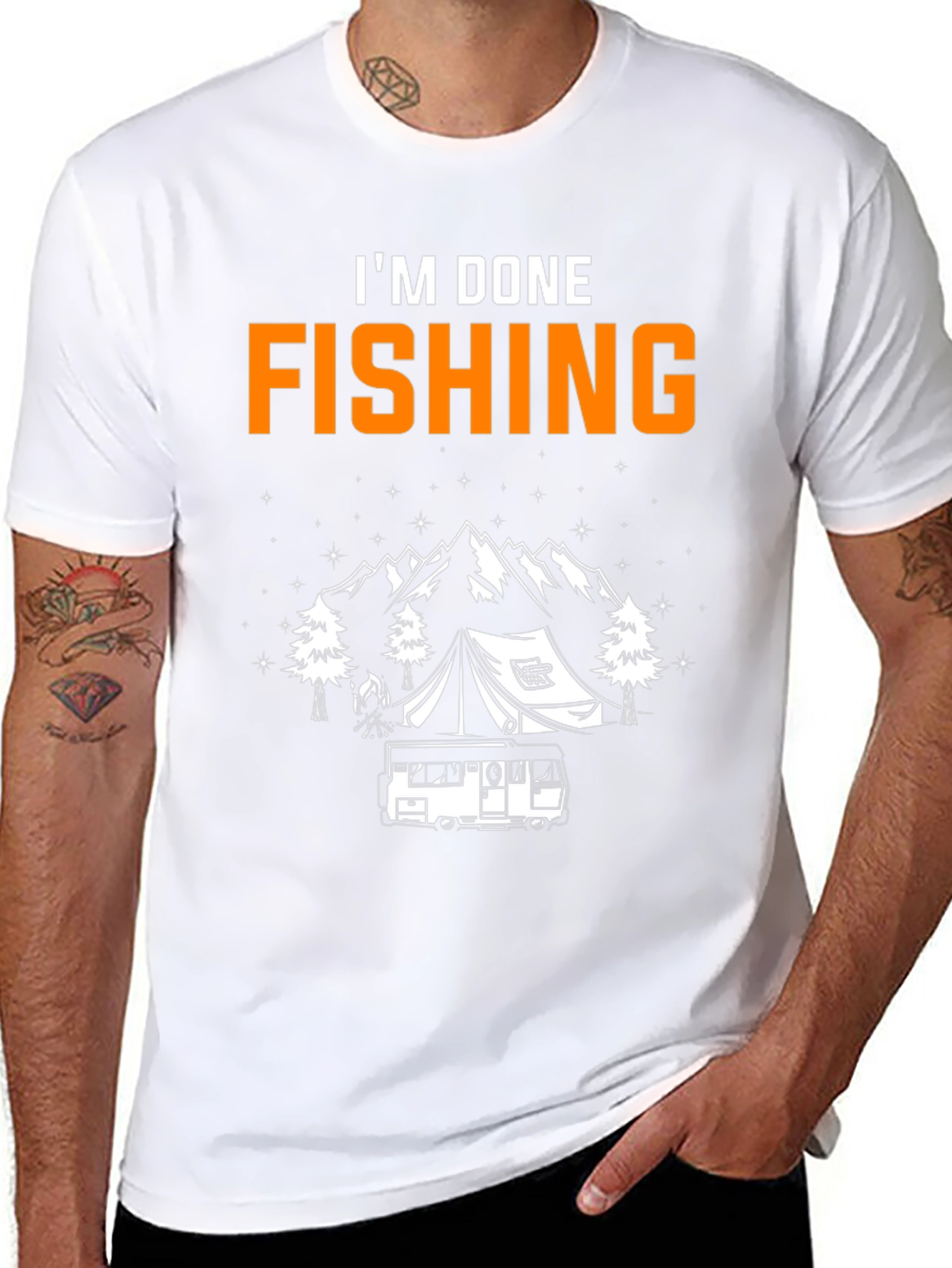 Im Done Fishing Camping T-Shirt