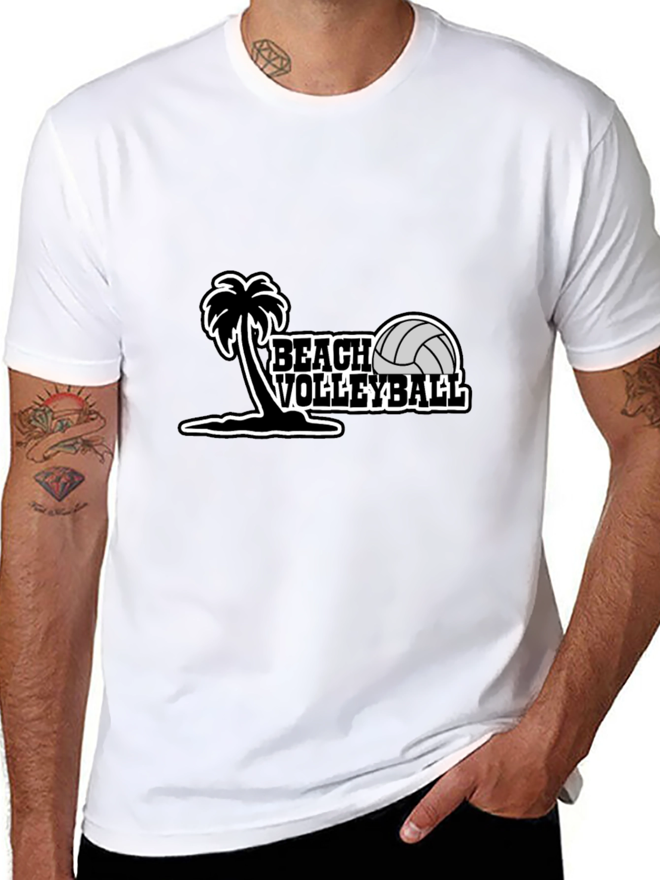 Beach Volleyball Graphic Tee - Summer Ready!