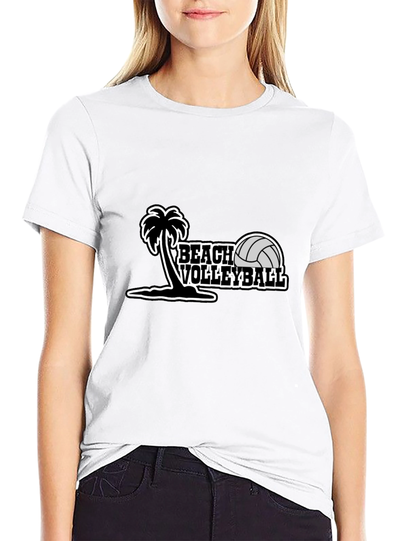 Beach Volleyball Graphic Tee - Summer Ready!
