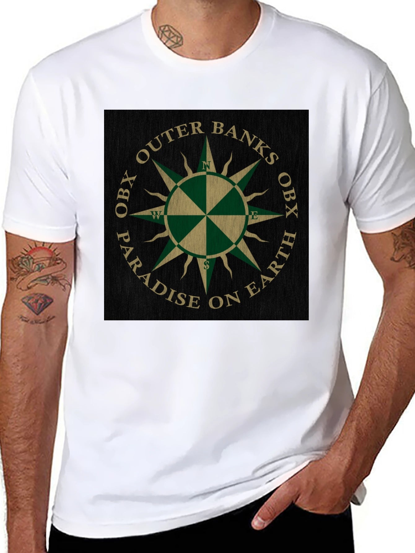 Outer Banks OBX Paradise on Earth Graphic Tee