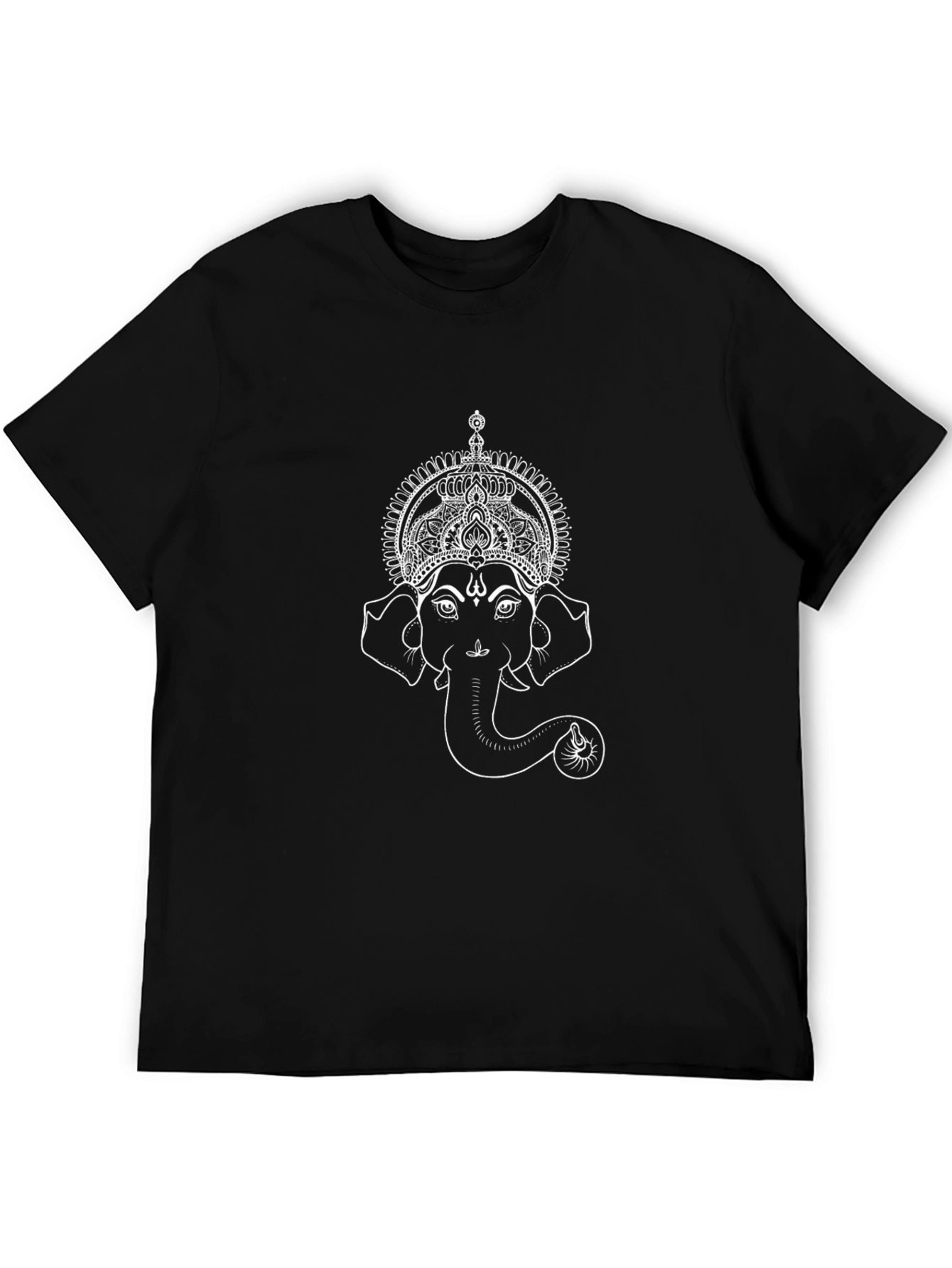 Ganesha Graphic Tee - Stylish Black Cotton T-Shirt