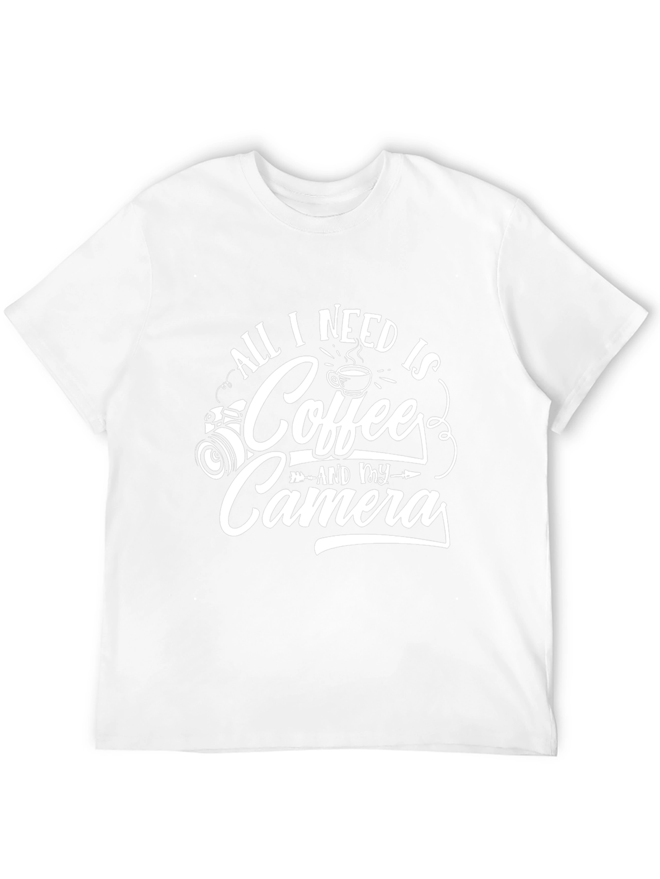 Coffee and Camera Graphic T-Shirt