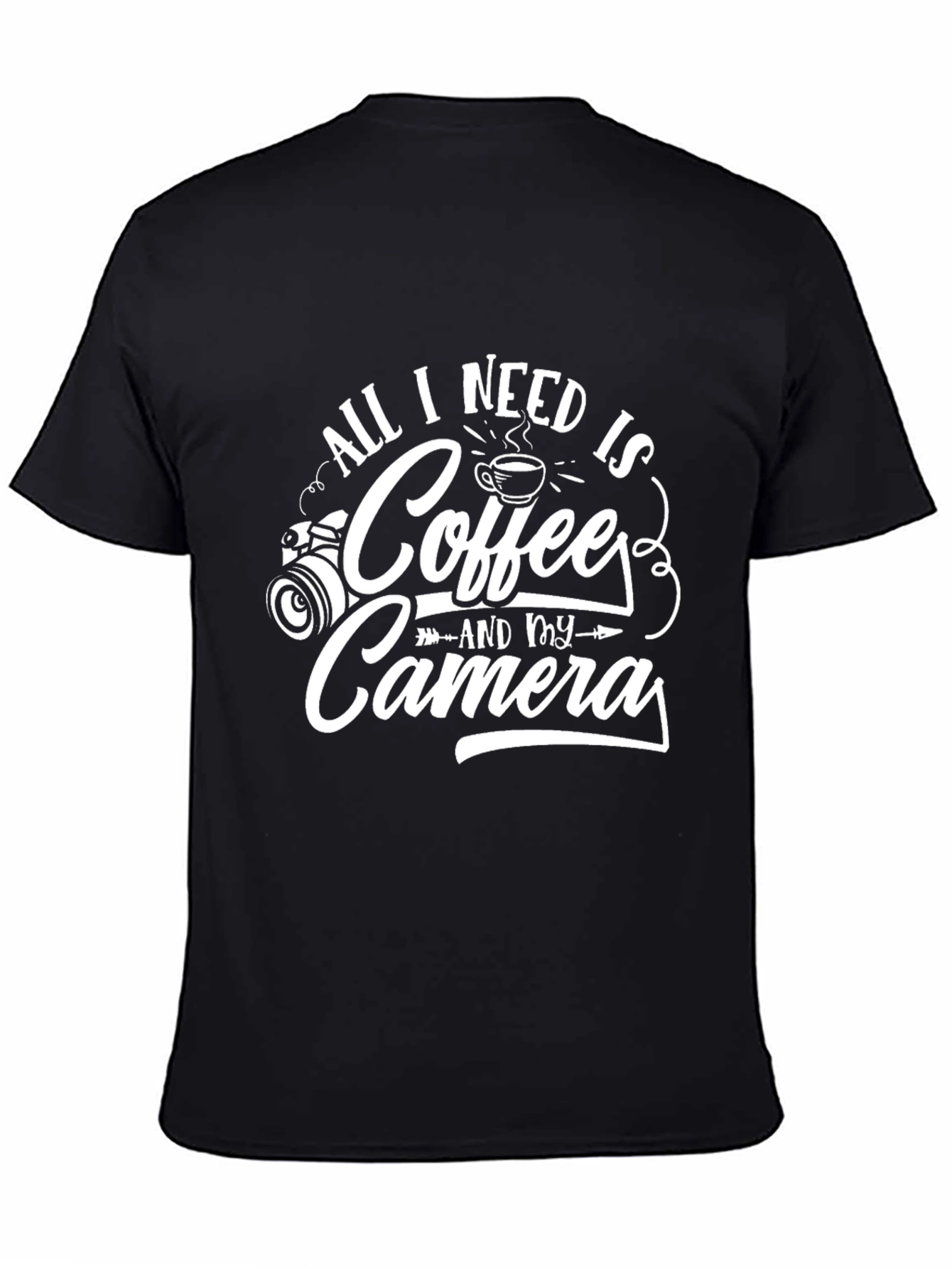 Coffee and Camera Graphic T-Shirt
