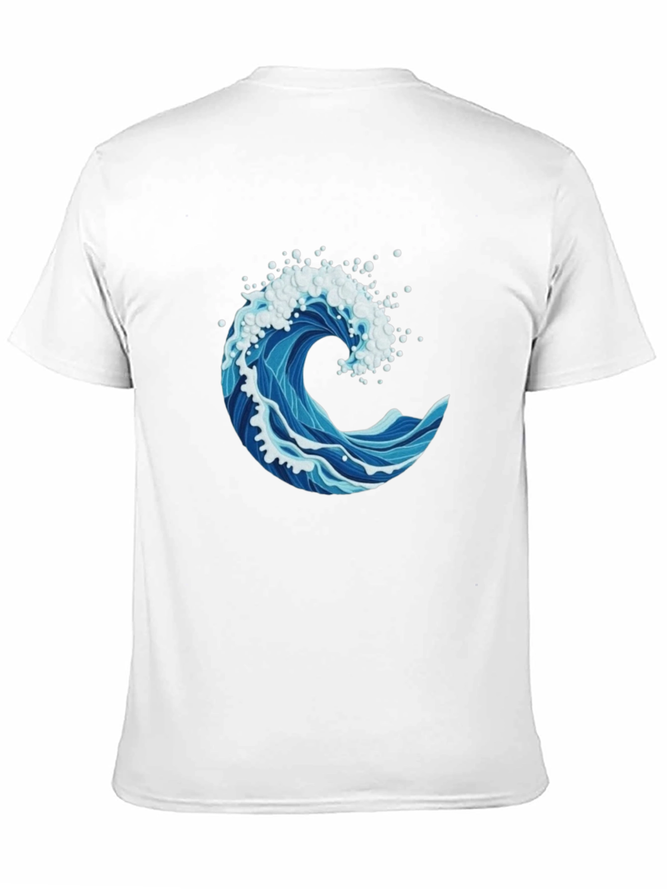 Ocean Wave Graphic Print Mens T-Shirt