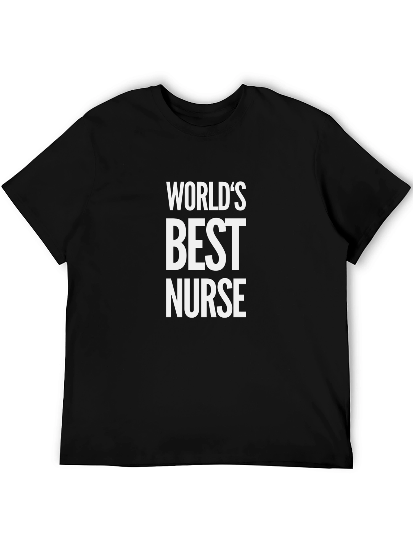 Worlds Best Nurse T-Shirt - Black