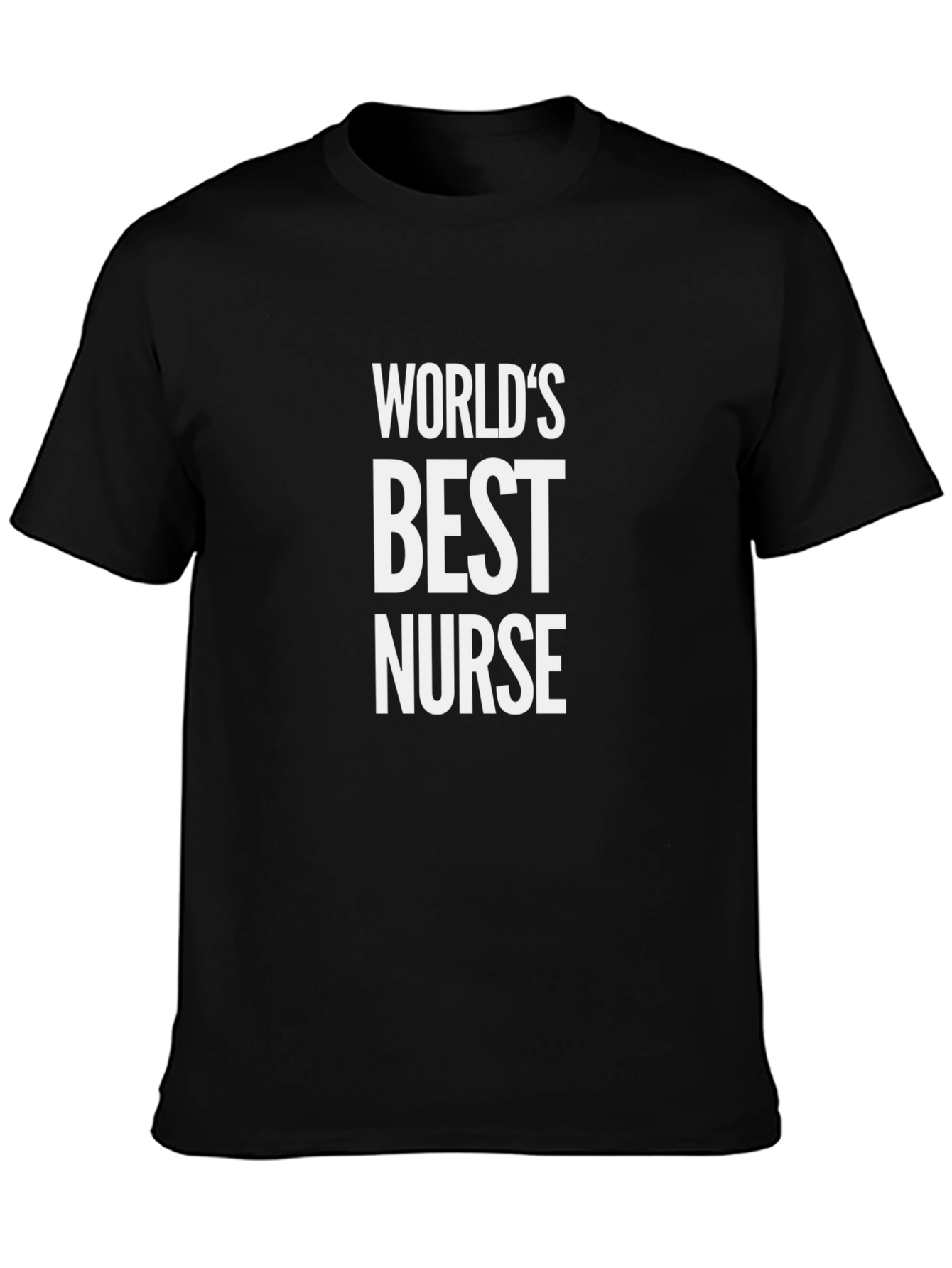 Worlds Best Nurse T-Shirt - Black