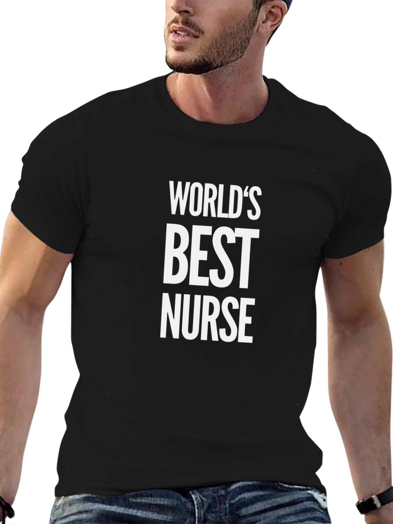 Worlds Best Nurse T-Shirt - Black