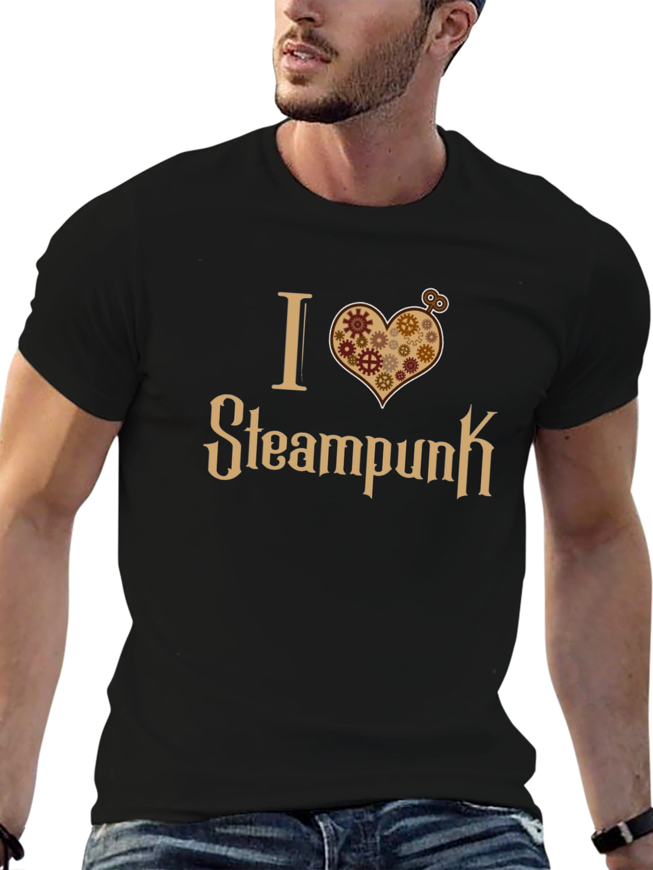 I Heart Steampunk T-Shirt - Gear Design Novelty Tee