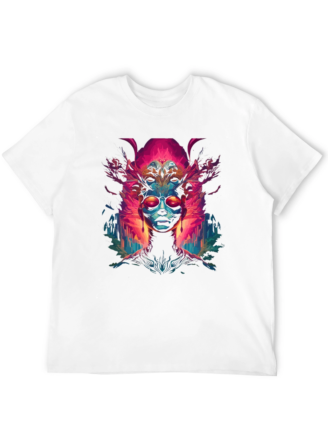 Abstract Psychedelic Art Print Tee