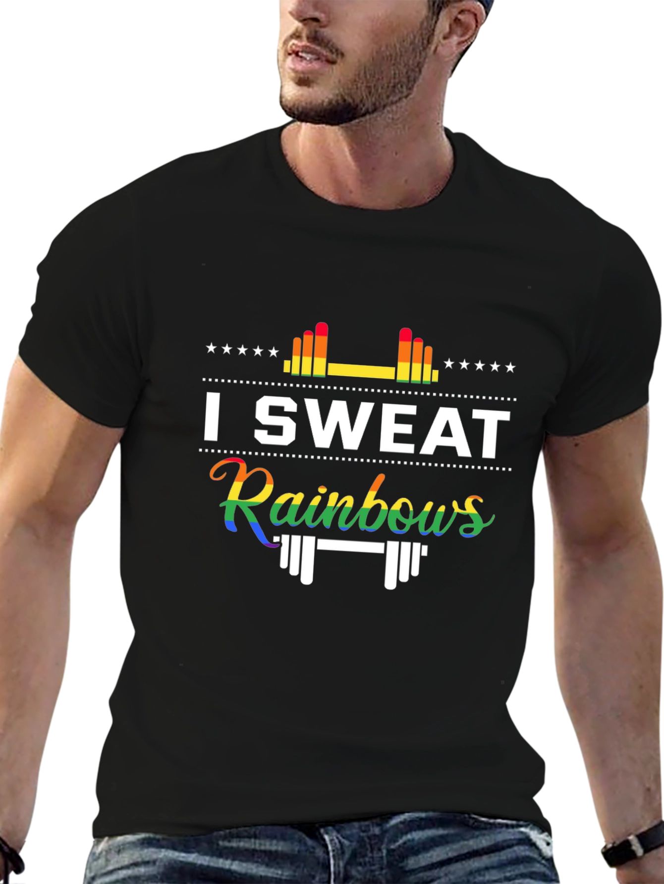I Sweat Rainbows T-Shirt - Pride Fitness Tee