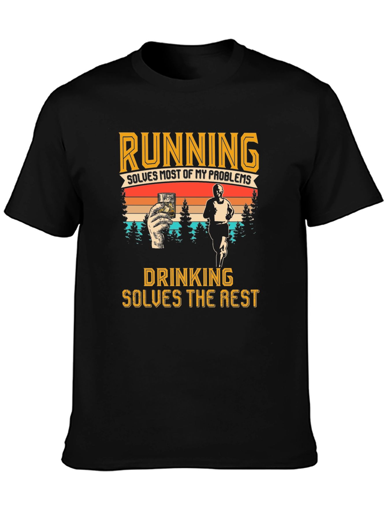 Running and Drinking T-Shirt