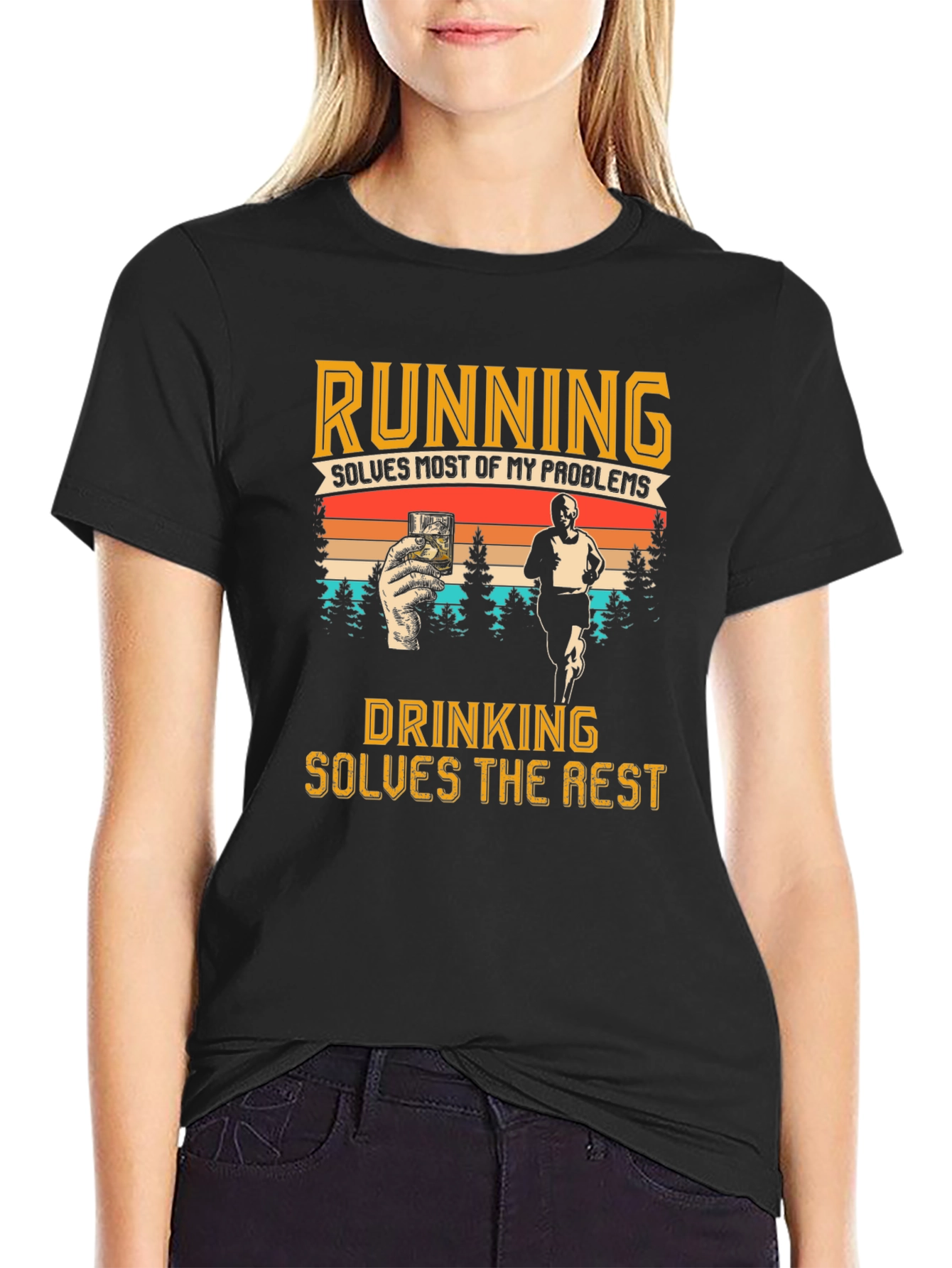 Running and Drinking T-Shirt