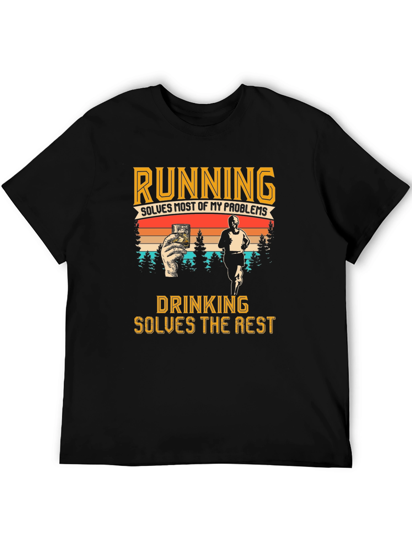 Running and Drinking T-Shirt