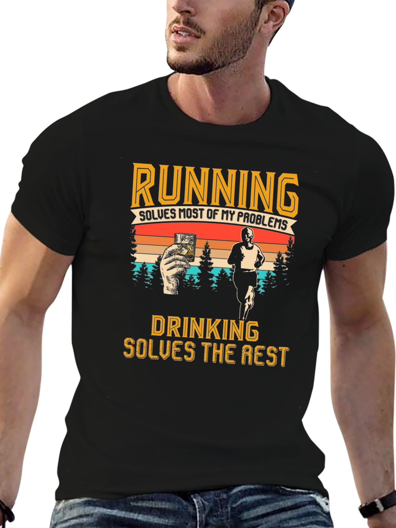Running and Drinking T-Shirt