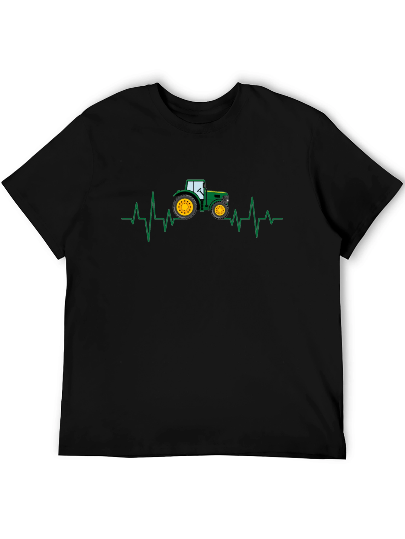 Tractor Heartbeat Graphic Tee - Farm Lover Shirt
