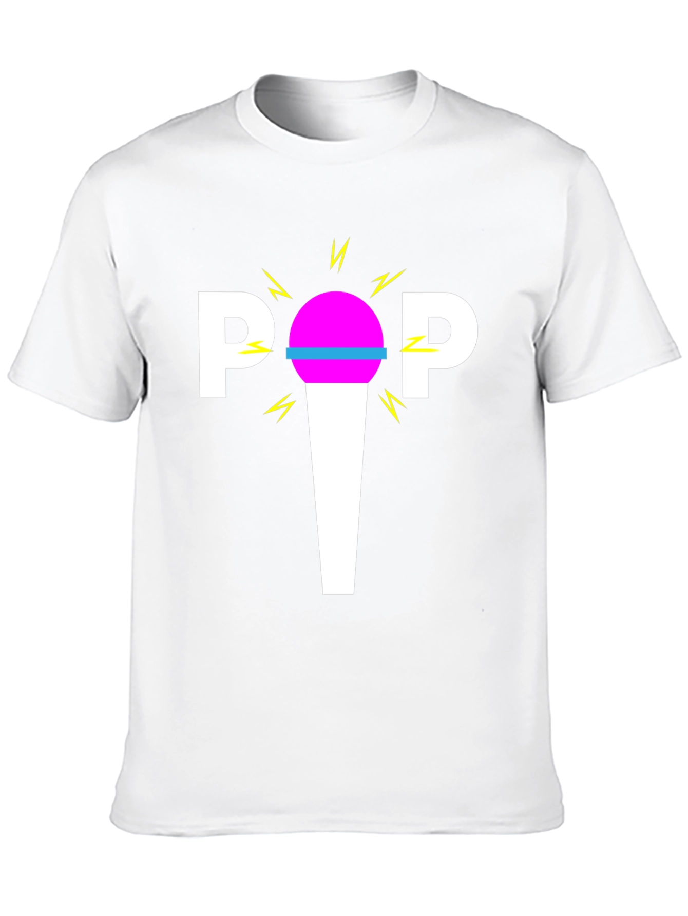 Retro POP Graphic Tee - Black Cotton Blend