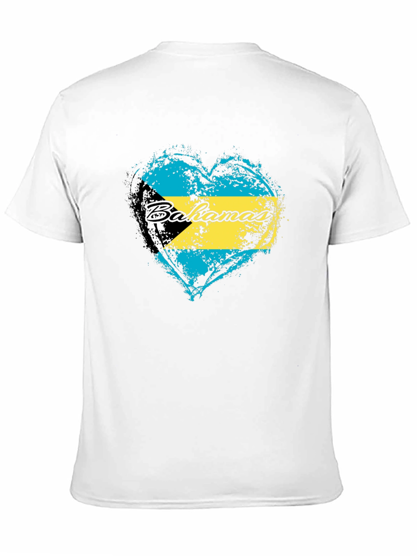 Bahamas Flag Heart T-Shirt
