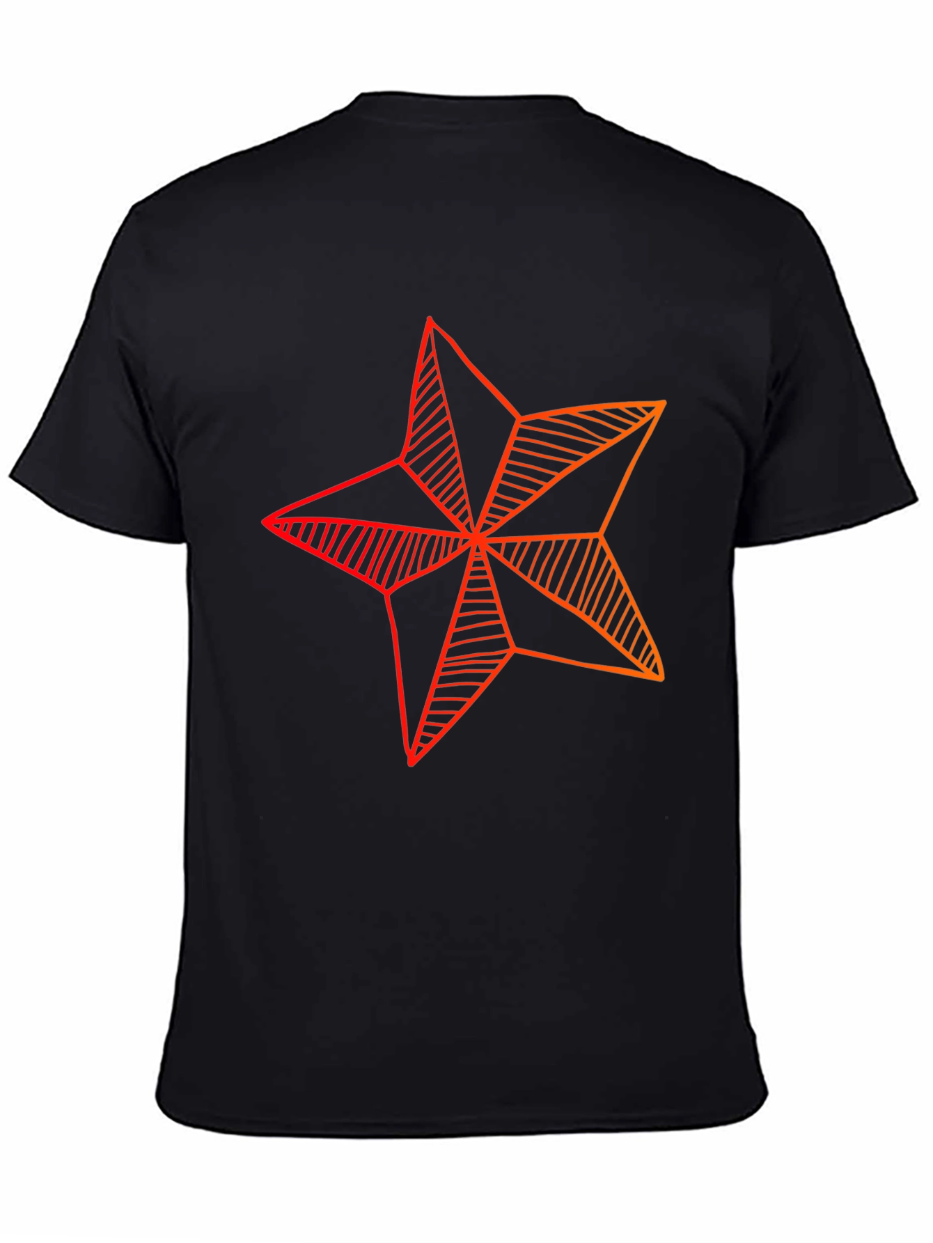 Star Graphic Tee - Modern Geometric Design