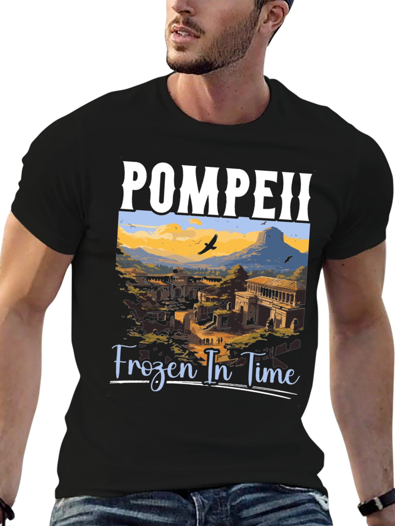 Pompeii Frozen in Time Graphic Tee