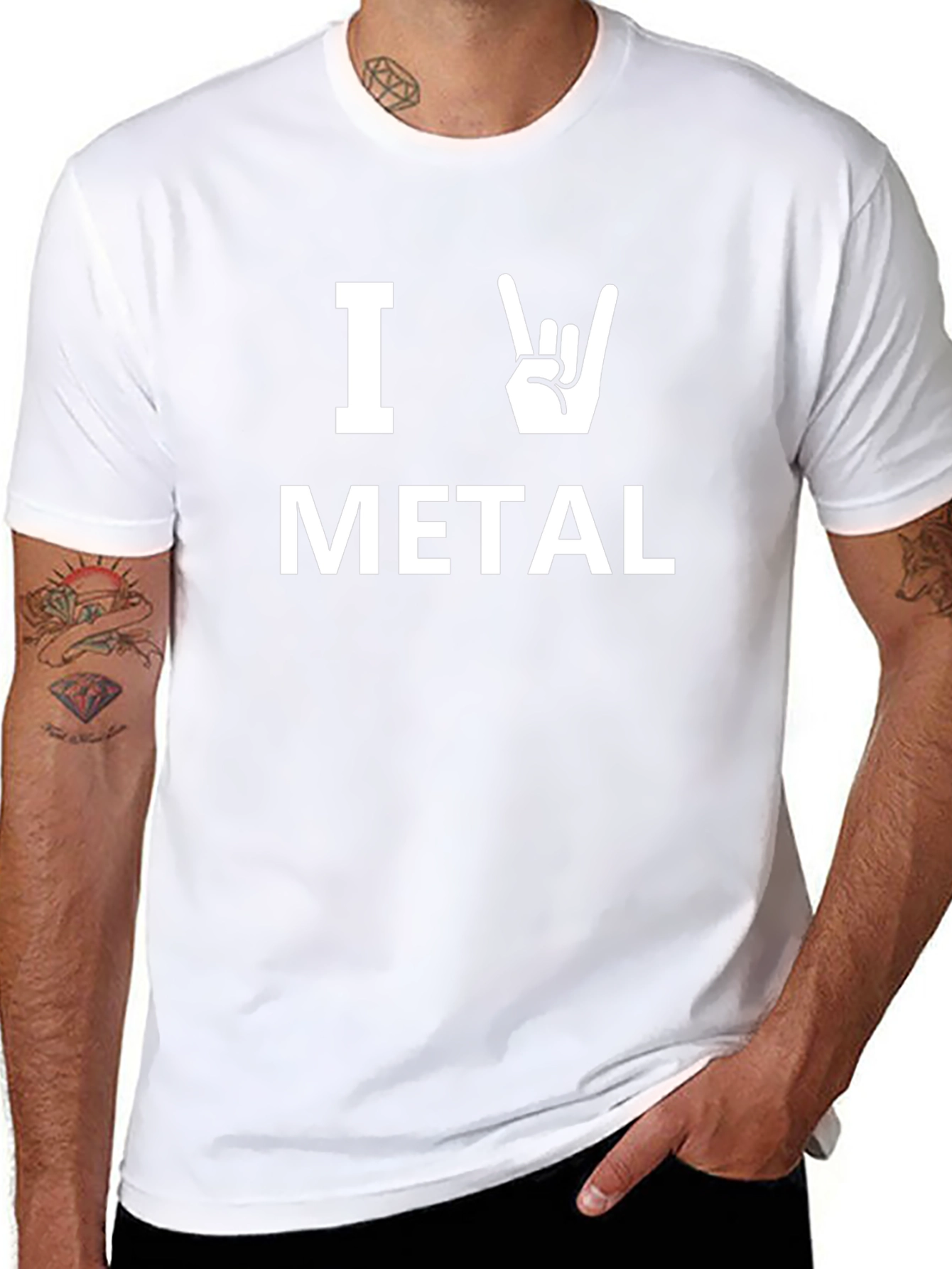 I Heart Metal Graphic Tee - Rock On!