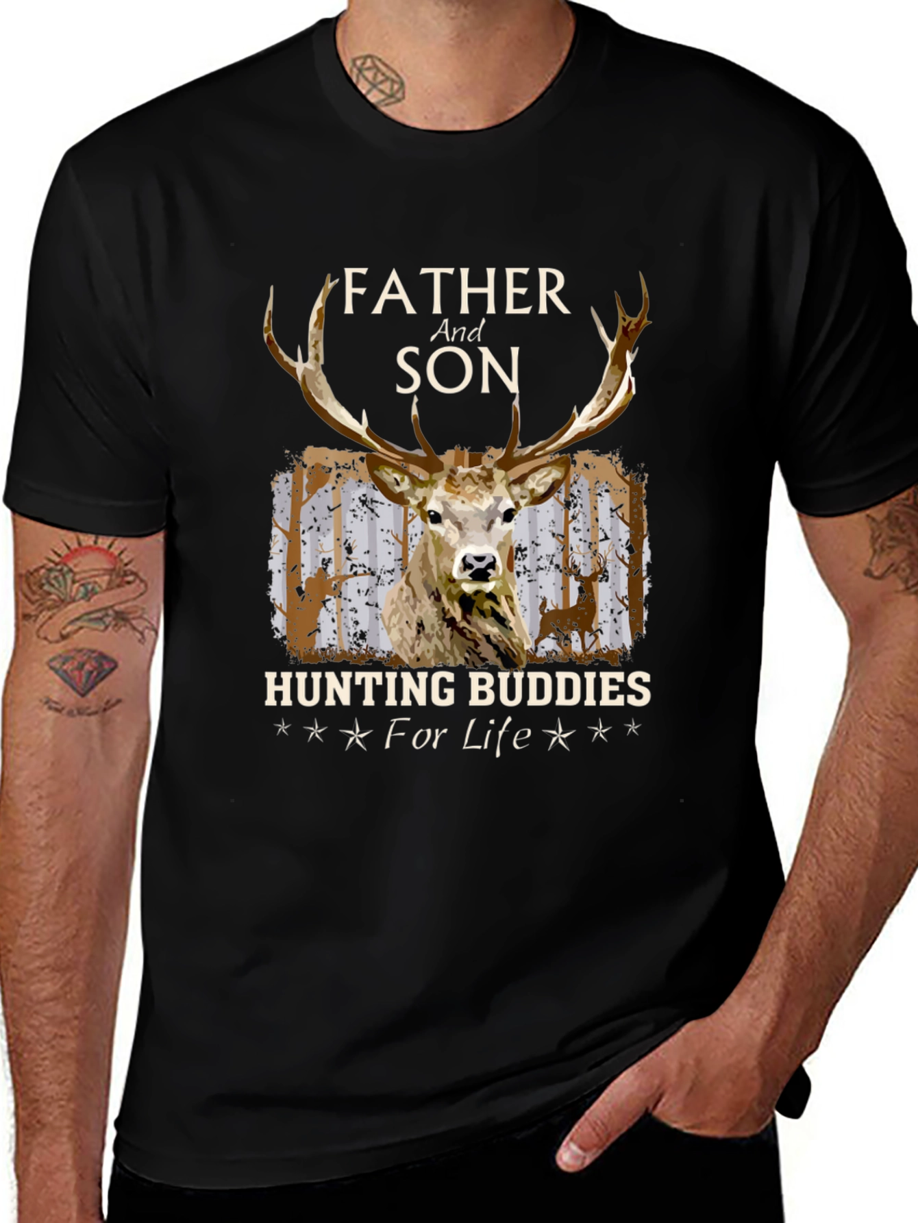 Father and Son Hunting Buddies For Life T-Shirt