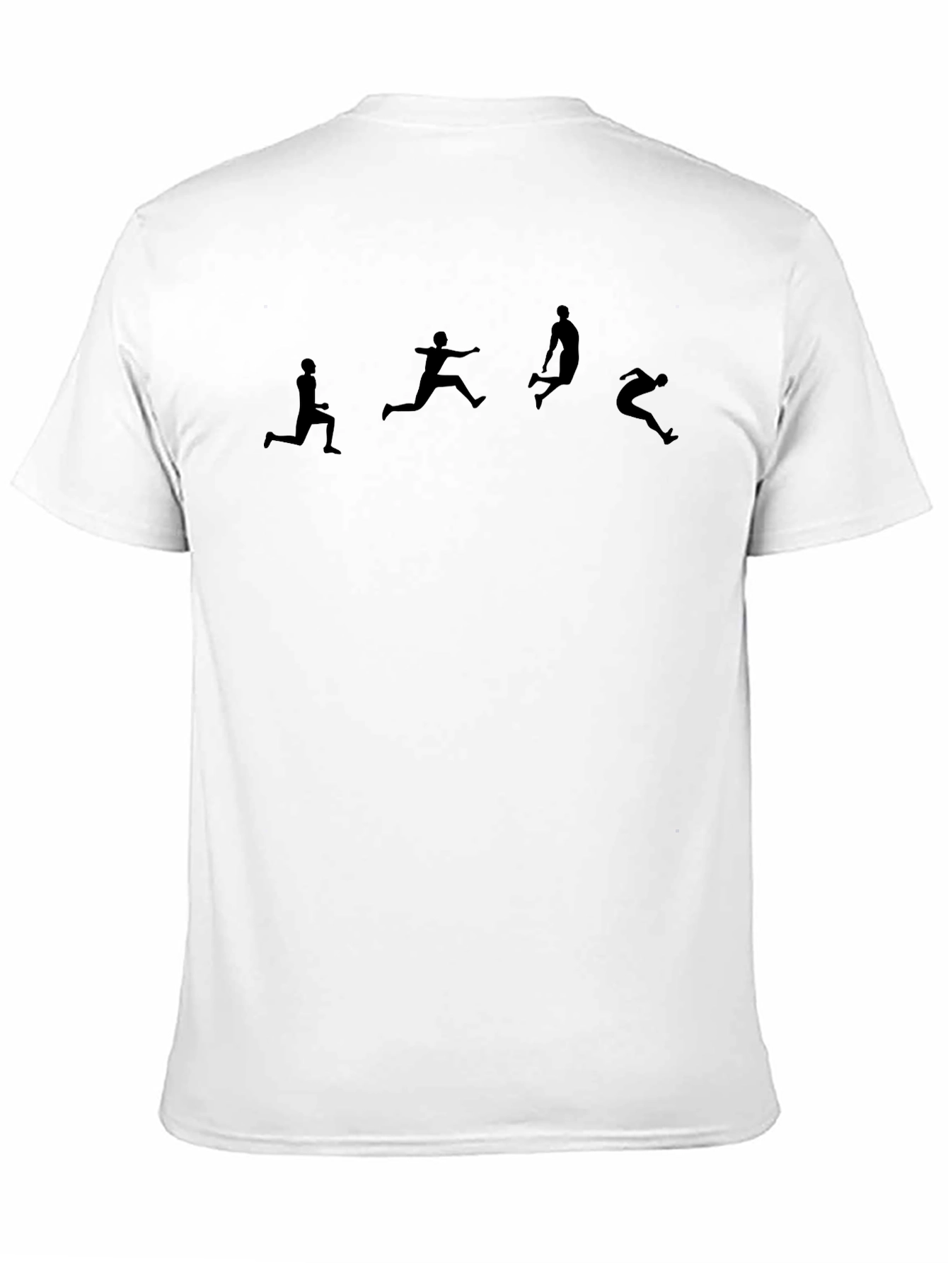 Stylish Black T-Shirt with Athlete Print