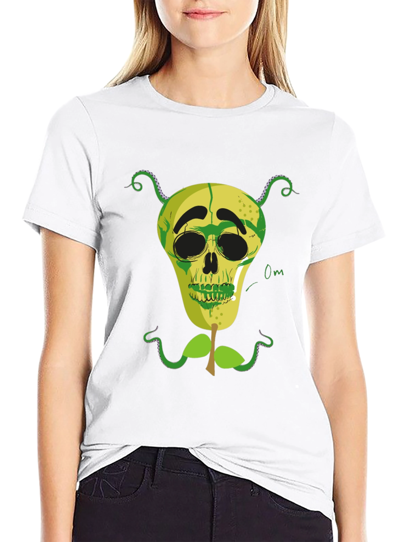 Skull Pear Graphic Tee - Unique Design