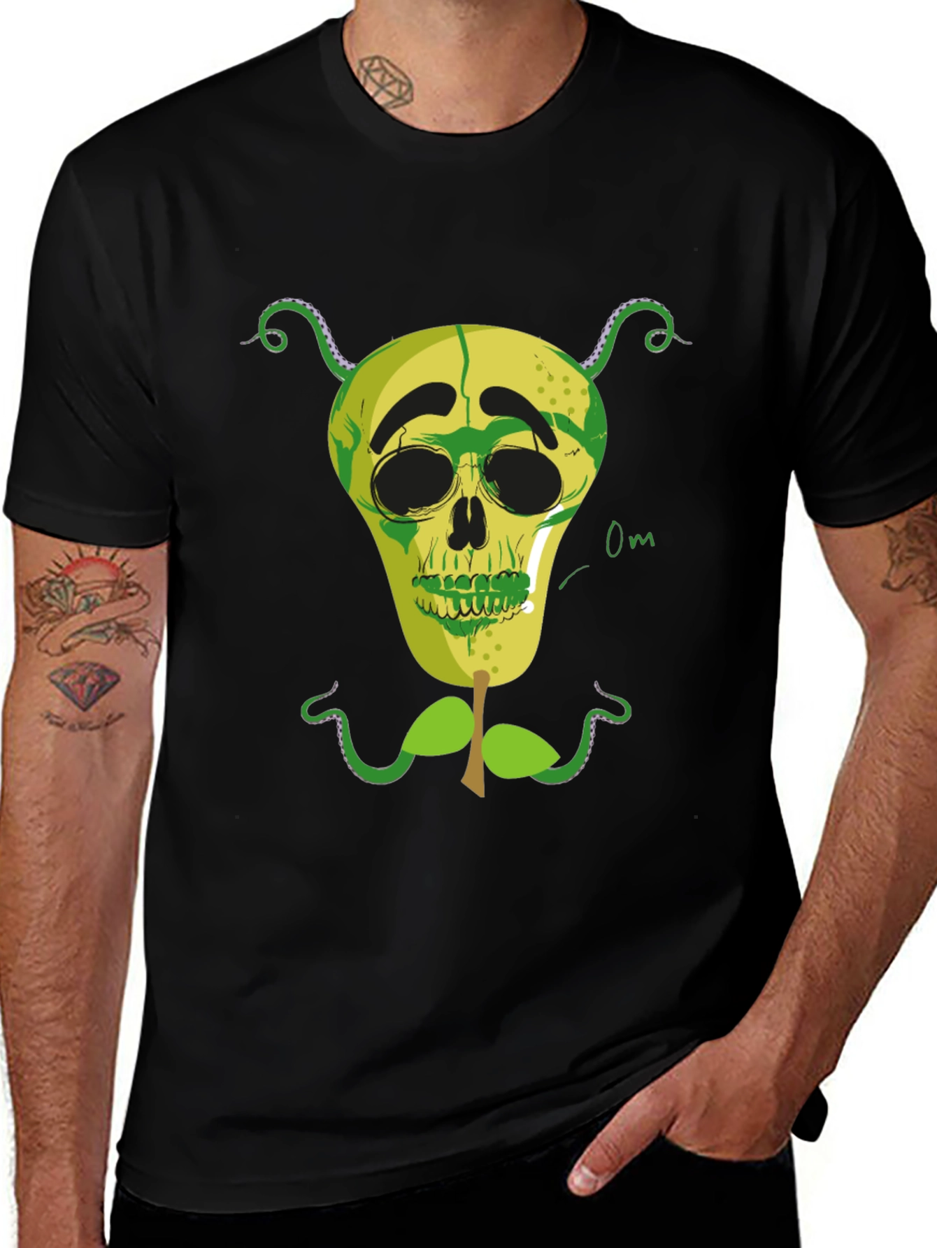 Skull Pear Graphic Tee - Unique Design