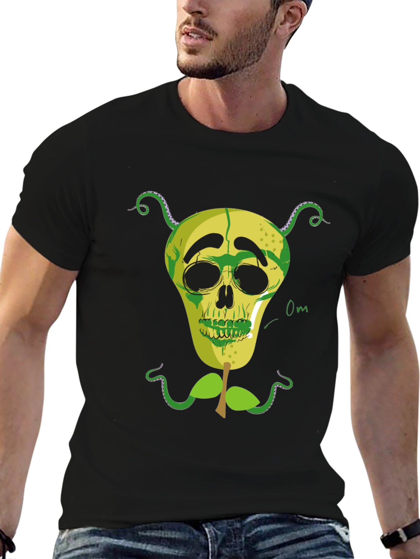 Skull Pear Graphic Tee - Unique Design