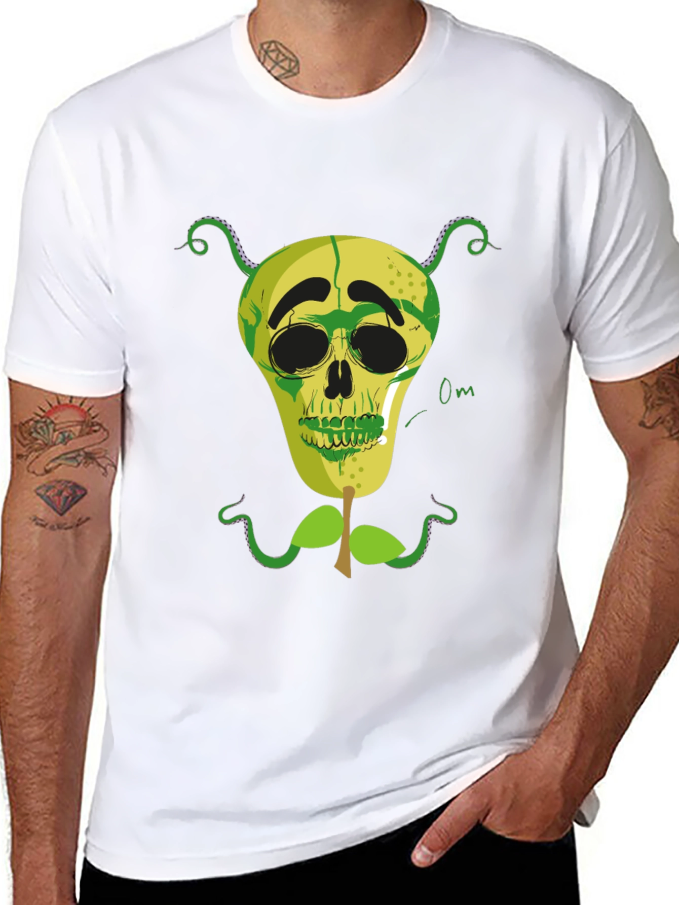 Skull Pear Graphic Tee - Unique Design