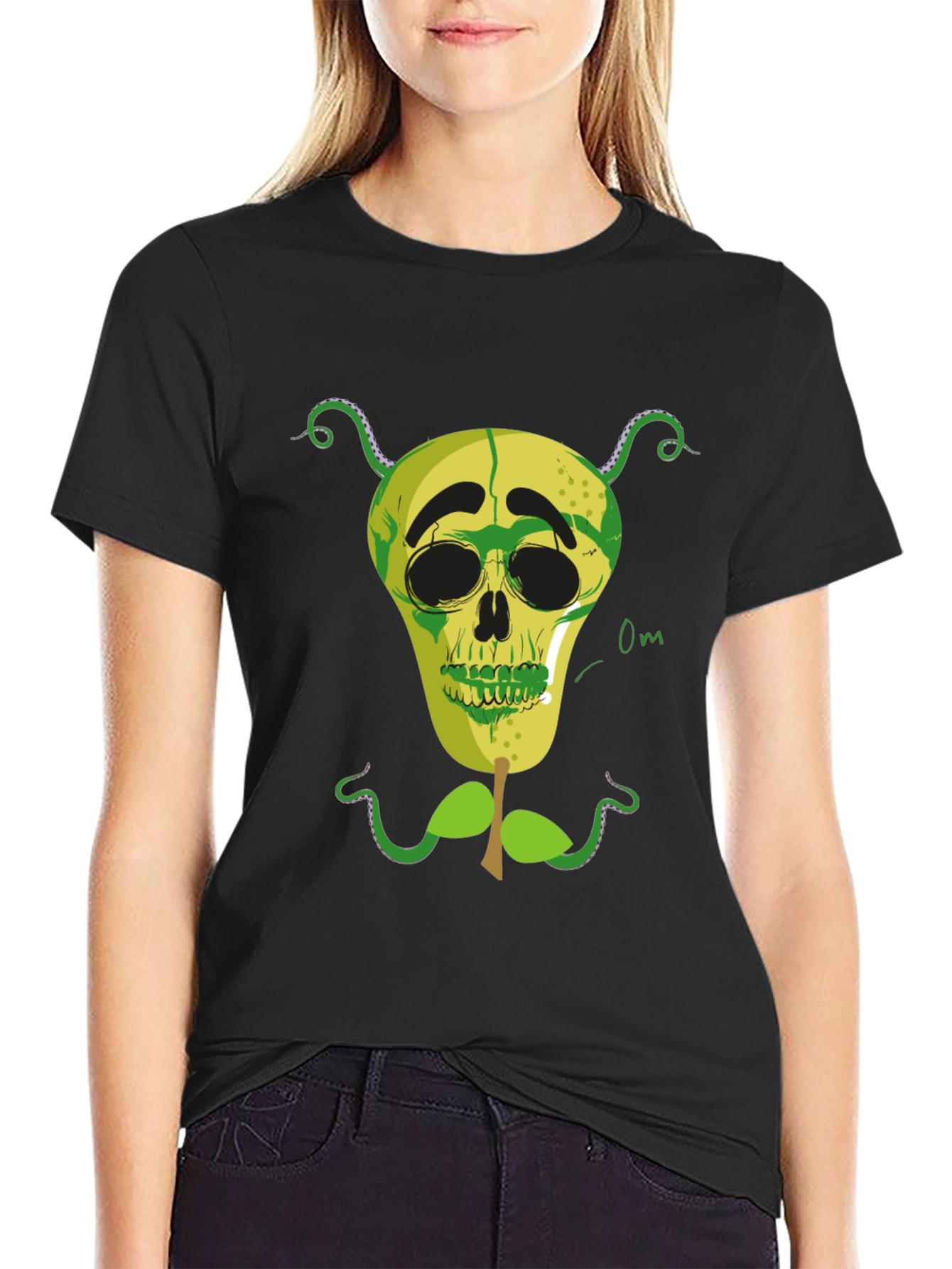 Skull Pear Graphic Tee - Unique Design