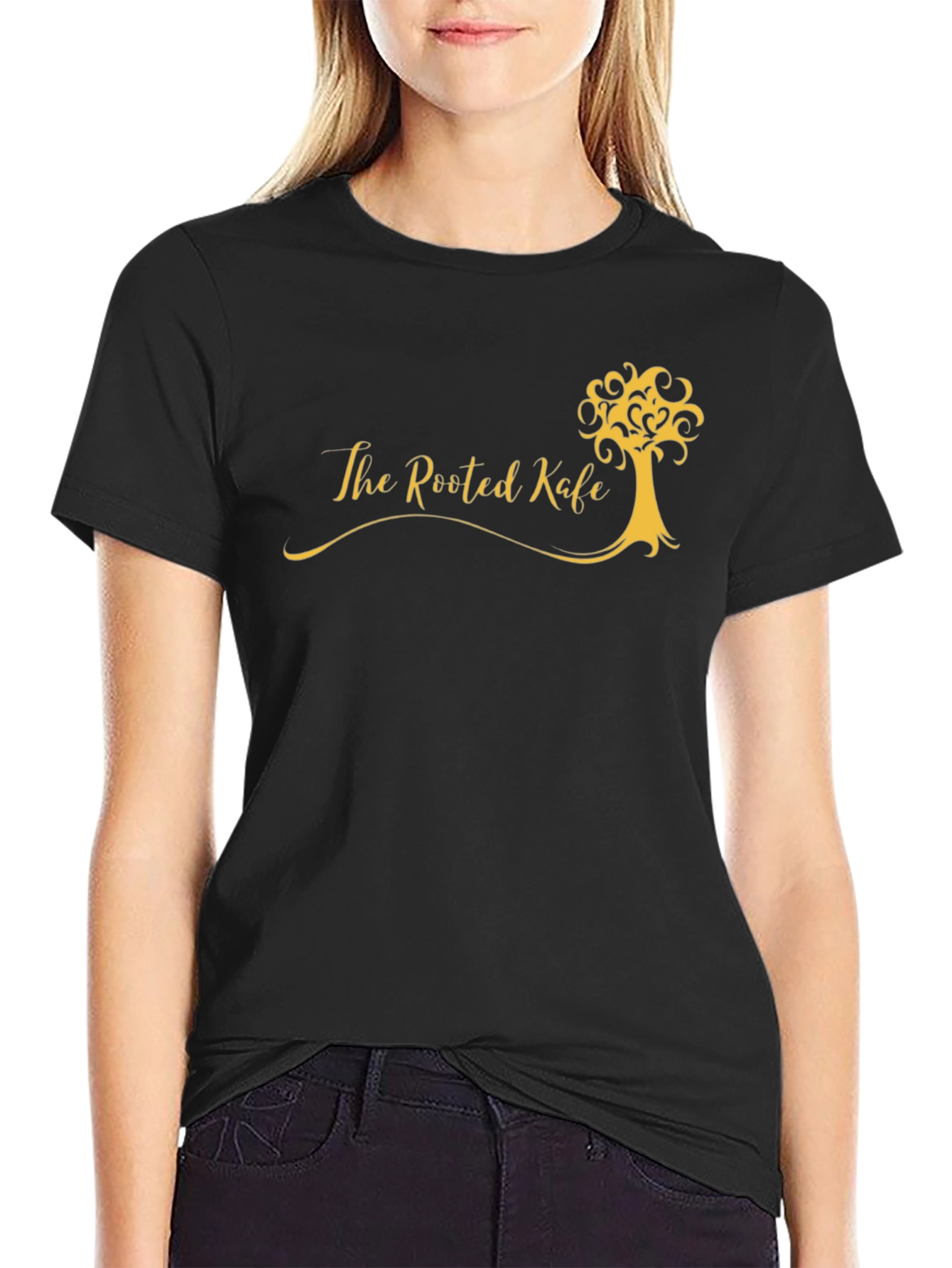 The Rooted Kafe Black Tee