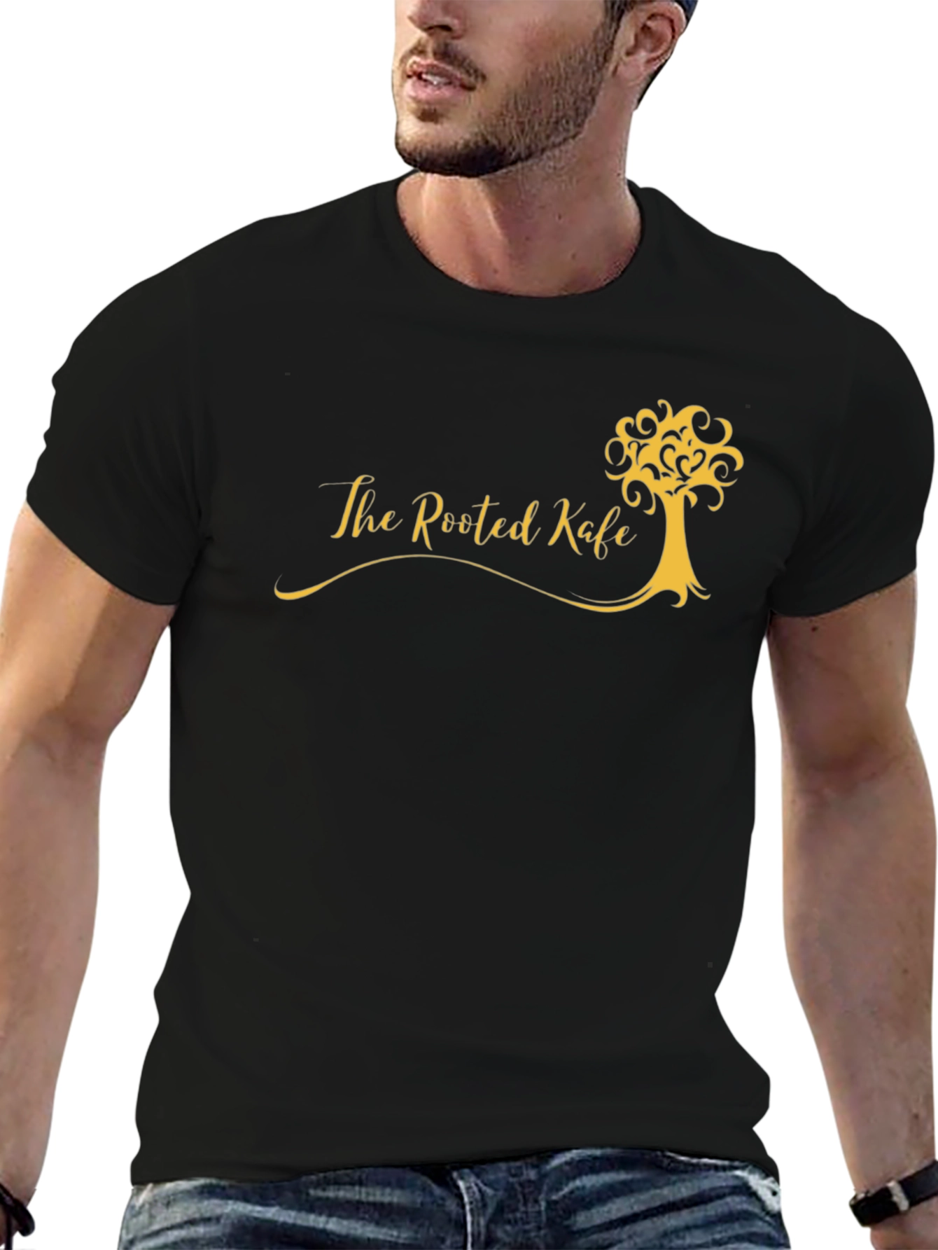 The Rooted Kafe Black Tee