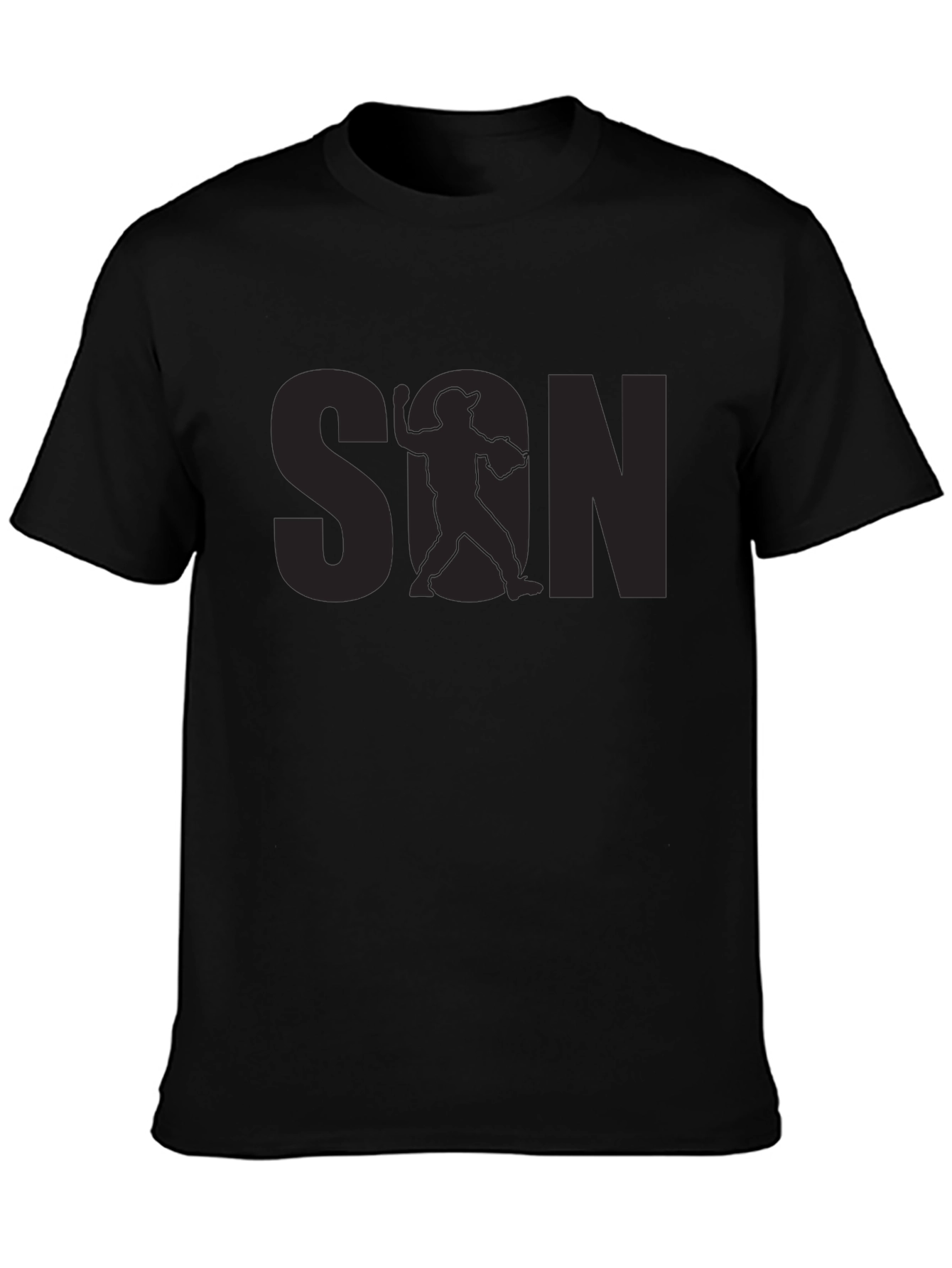 Baseball Son Graphic Tee - Black