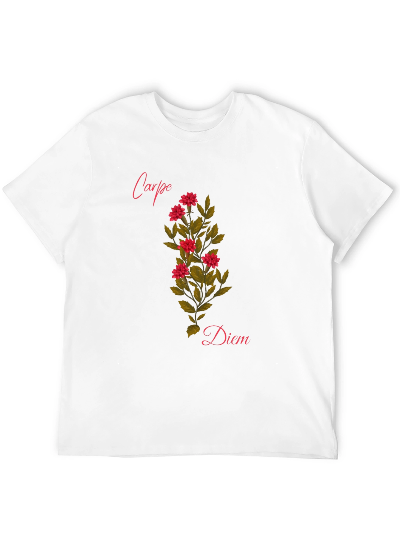 Carpe Diem Floral T-Shirt - Seize the Day!