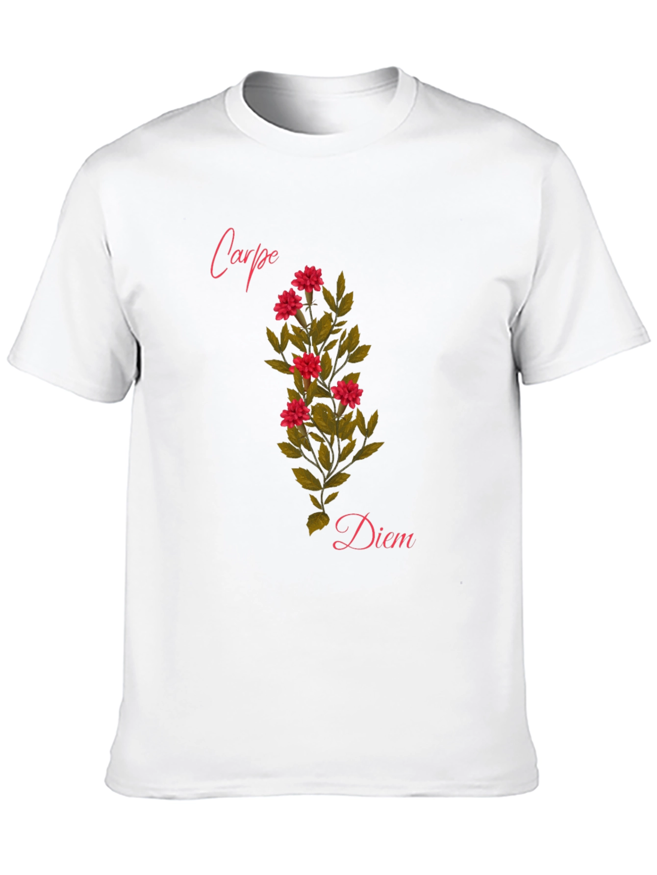 Carpe Diem Floral T-Shirt - Seize the Day!