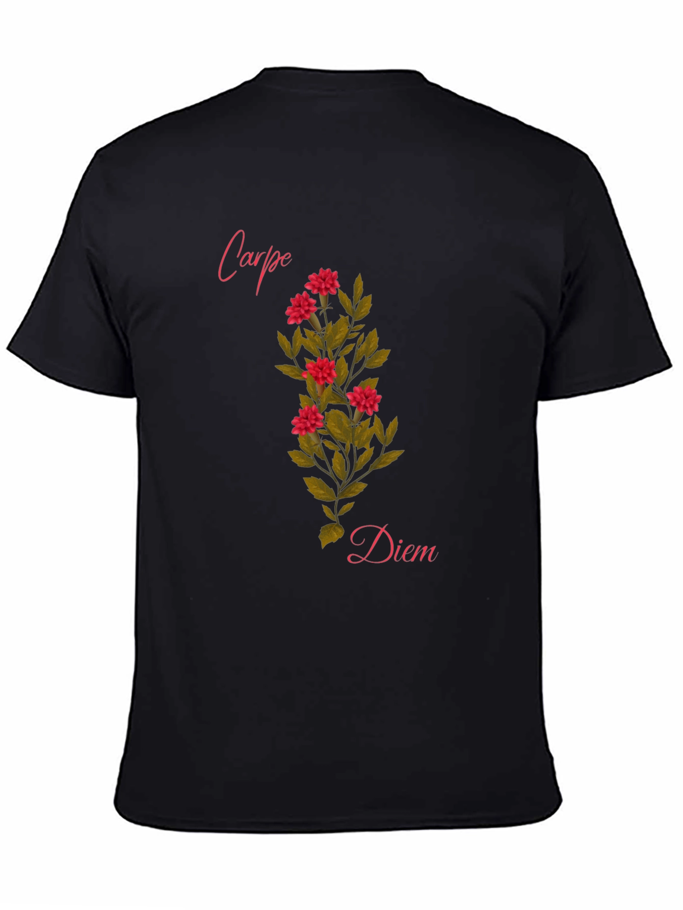 Carpe Diem Floral T-Shirt - Seize the Day!