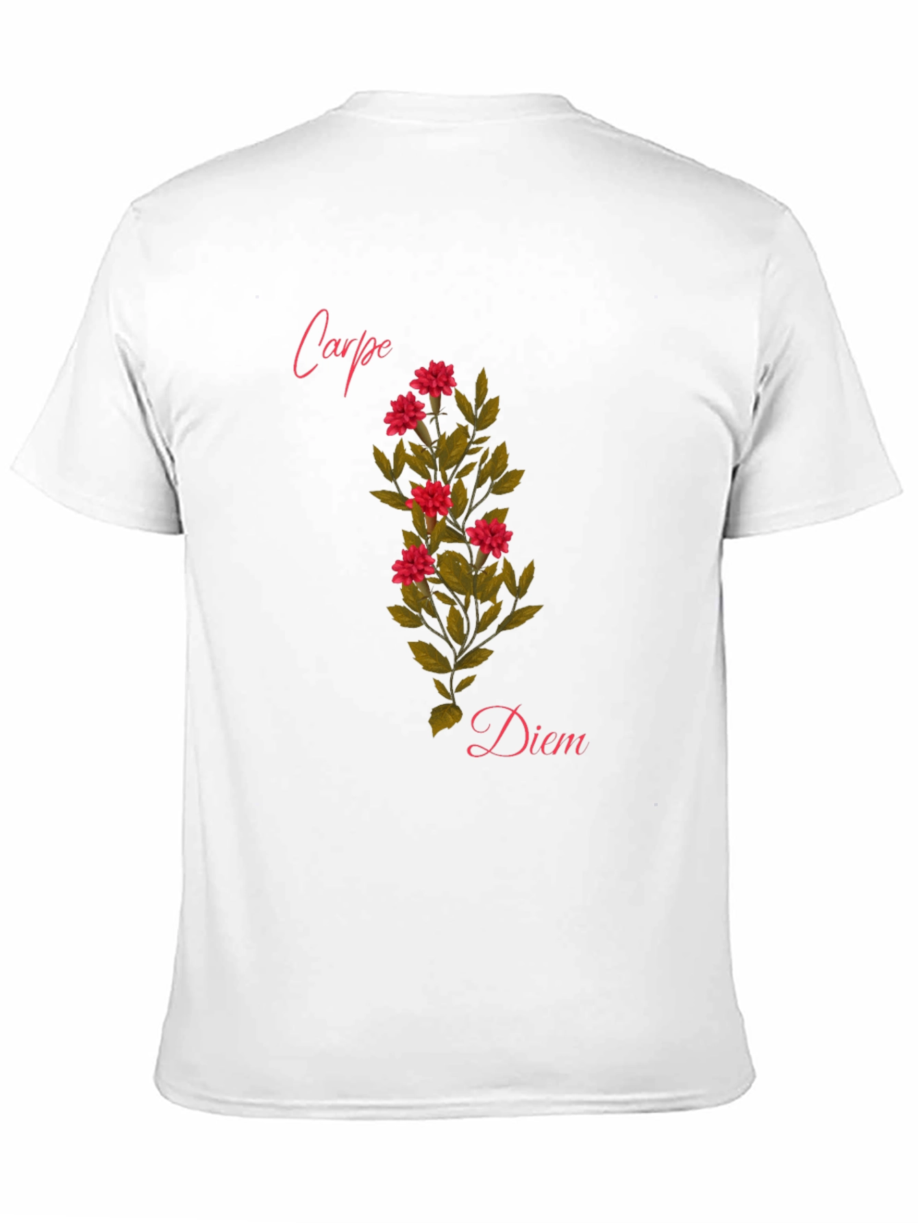 Carpe Diem Floral T-Shirt - Seize the Day!
