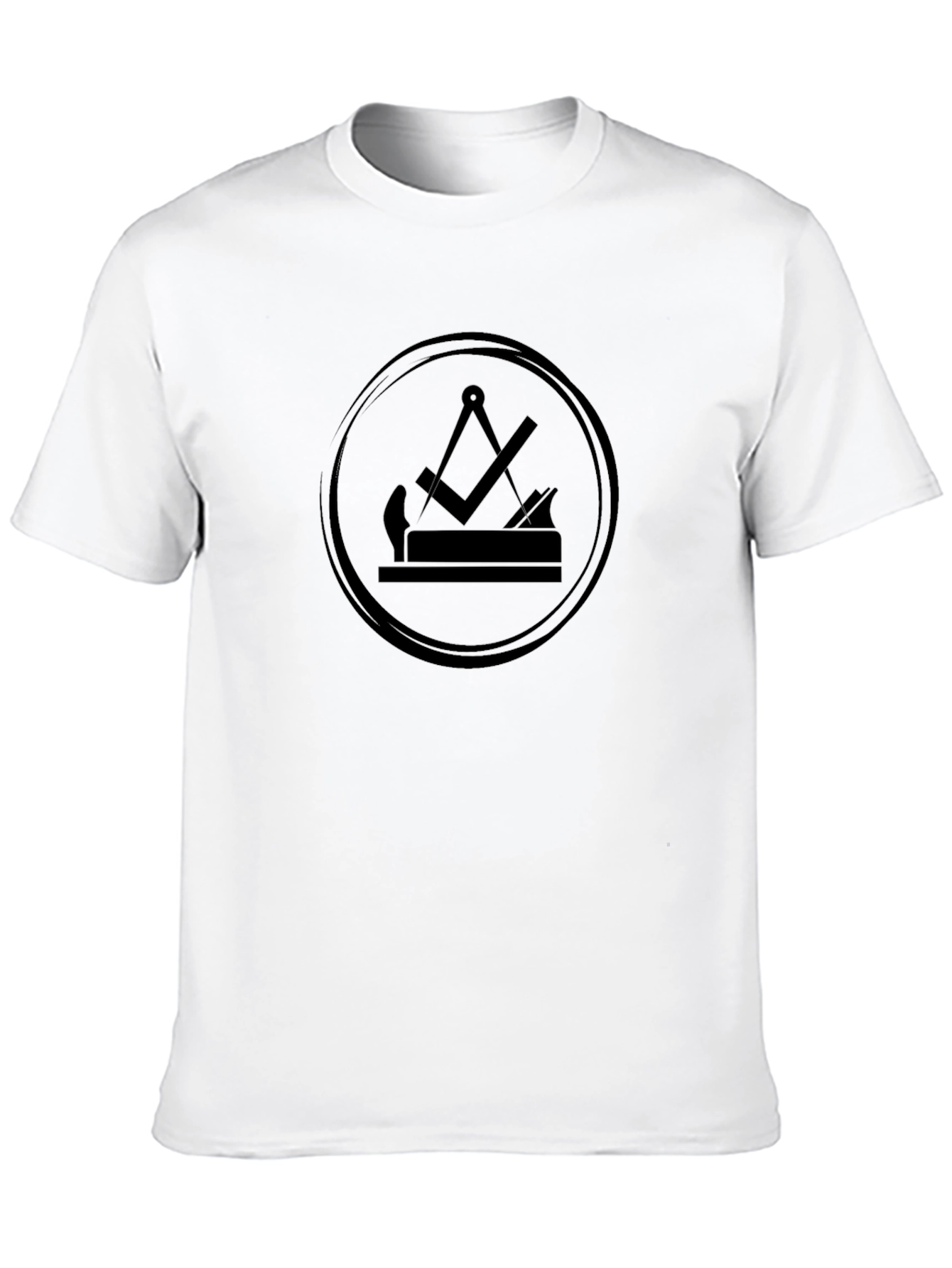 Freemason Square & Compass T-Shirt - Black Graphic Tee