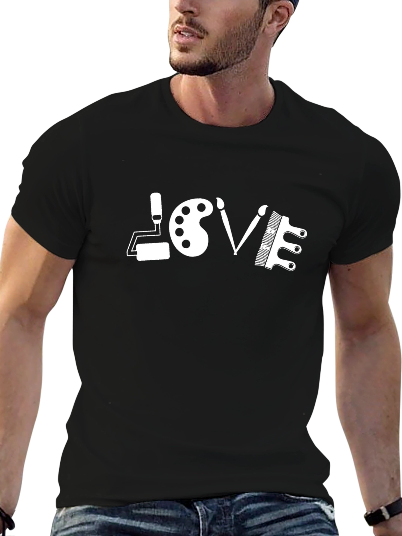 Artistic LOVE Graphic Tee - Painters Passion!