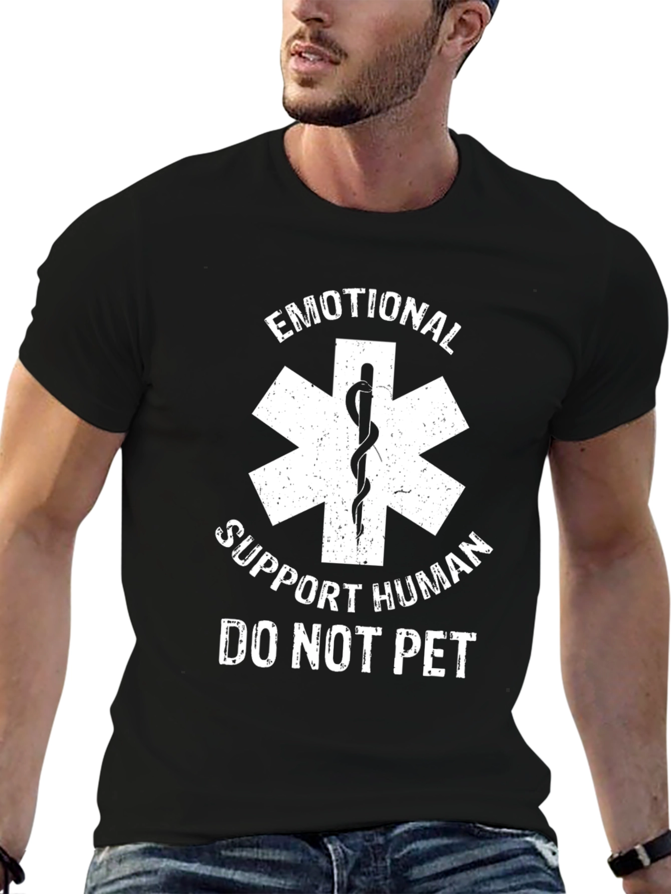 Emotional Support Human T-Shirt - Do Not Pet