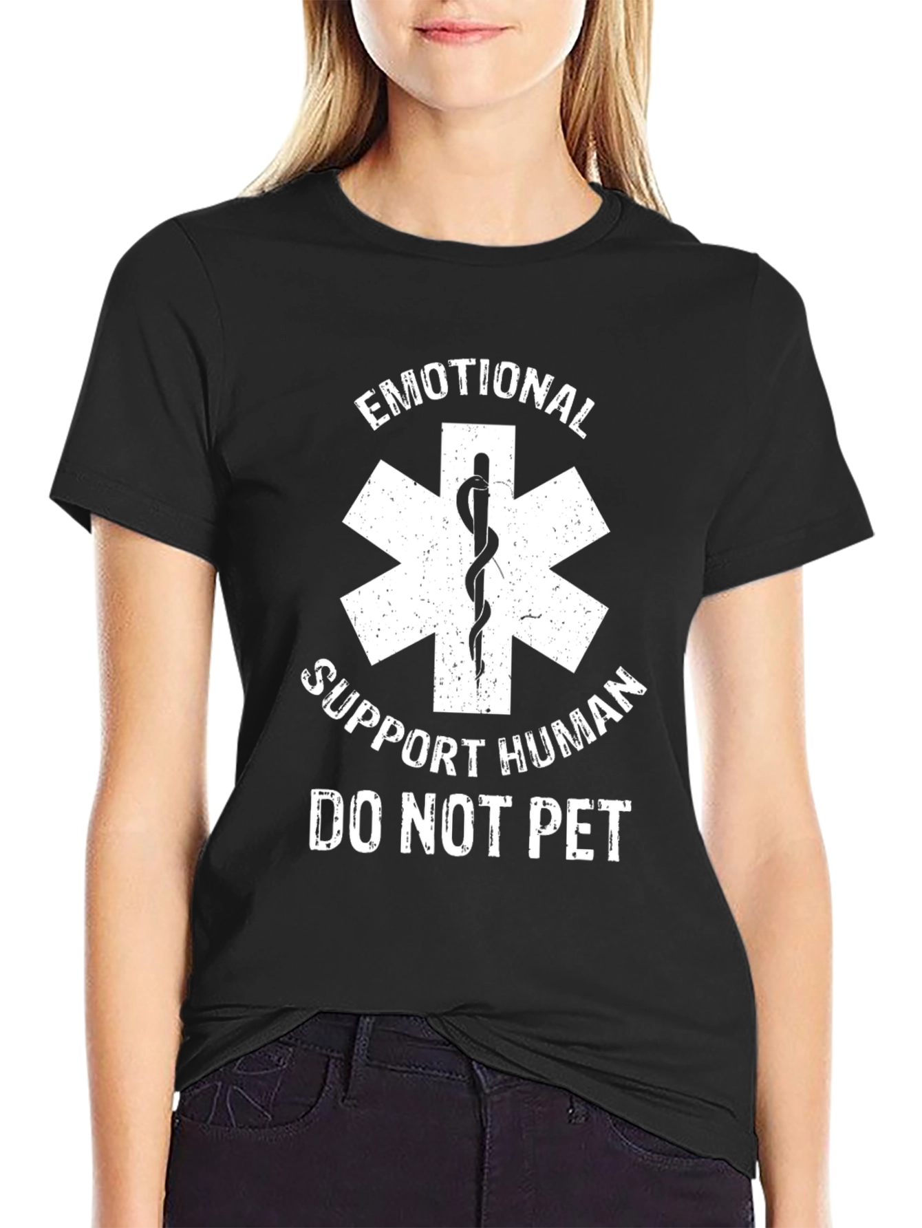 Emotional Support Human T-Shirt - Do Not Pet