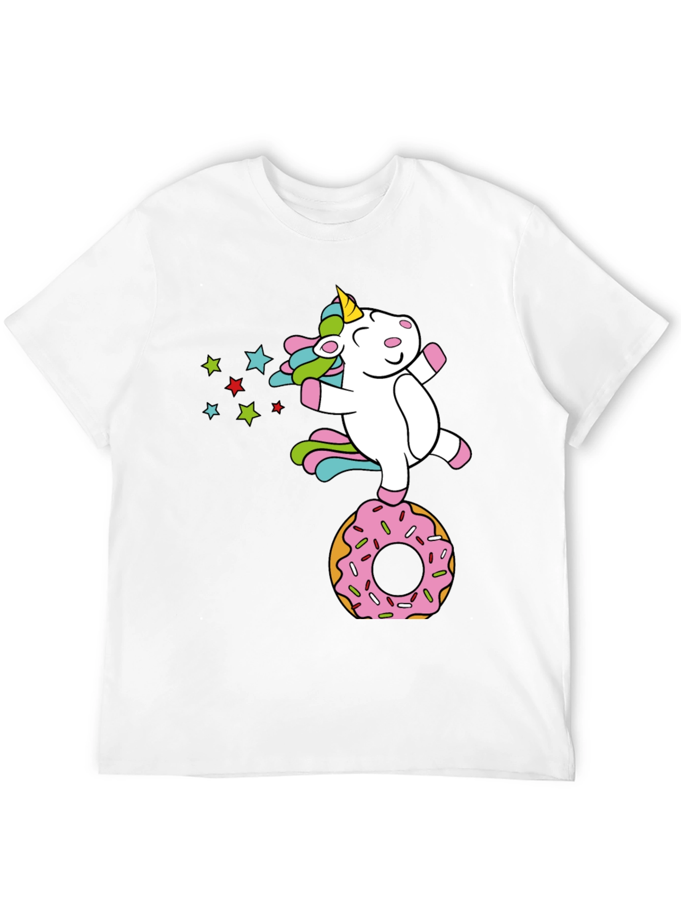 Unicorn on Donut Graphic Tee